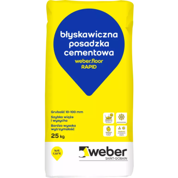 weber.floor RAPID Błyskawiczna posadzka i jastrych cementowy, 10-100 mm paleta (42 x 25 kg.)