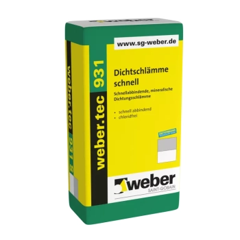 weber.tec 931 S (25 kg.) Szybkowiążąca mikrozaprawa uszczelniająca