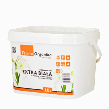 Farba akrylowa EXTRA BIAŁA Termo Organika op.5 L