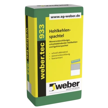 weber.tec 933 (25 kg.) Cementowa szpachlówka do wykonywania uszczelnień powierzchniowych i faset